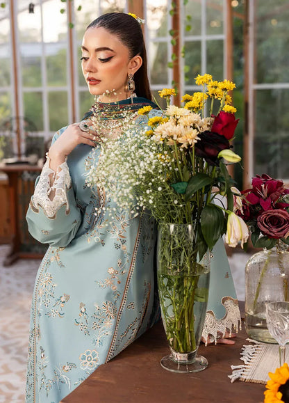 SAPPHIRE-3PC LAWN EMBROIDERED SHIRT WITH CHIFFON PRINTED DUPATTA AND TROUSER-RP-4694 - Rang Pasand