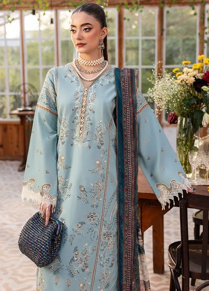 SAPPHIRE-3PC LAWN EMBROIDERED SHIRT WITH CHIFFON PRINTED DUPATTA AND TROUSER-RP-4694 - Rang Pasand