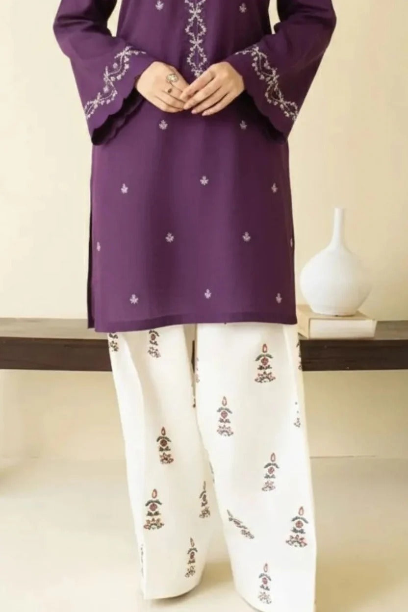 PEZWAAN - 2PC SUMMER EMBROIDERED DRESS | DR 5822