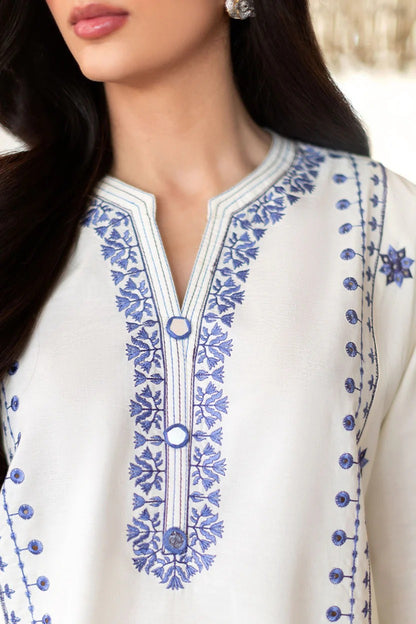 SANA SAFINAZ - 2PC SUMMER EMBROIDERED DRESS | DR 5800