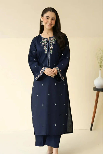 ADAAH - 2PC SUMMER EMBROIDERED DRESS | VA 2601