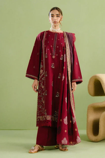 SAPPHIRE-3PC LAWN EMBROIDERED SHIRT WITH CHIFFON PRINTED DUPATTA AND TROUSER-RP-4627 - Rang Pasand