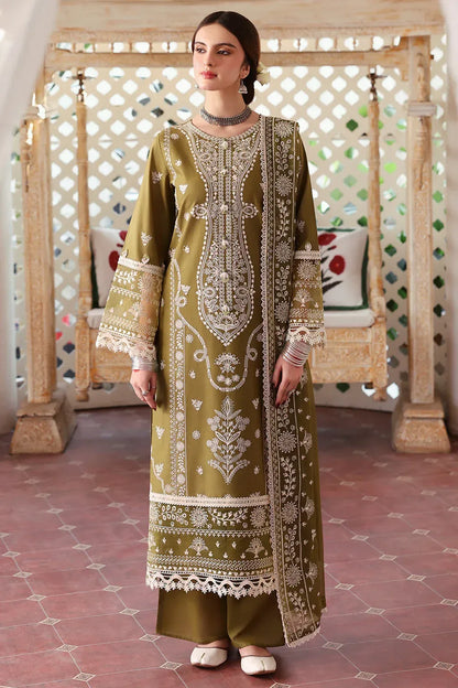 MAHNUR-3PC LAWN EMBROIDERED SHIRT WITH LAWN EMBROIDERED DUPATTA & TROUSER-RP-4522 - Rang Pasand