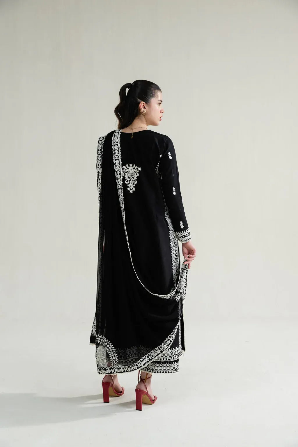 ZAIB-3PC LAWN EMBROIDERED SHIRT WITH KHADDI NET EMBROIDERED DUPATTA AND TROUSER-RP-4778