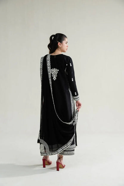 ZAIB-3PC LAWN EMBROIDERED SHIRT WITH KHADDI NET EMBROIDERED DUPATTA AND TROUSER-RP-4778