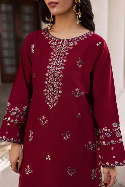 BATIK-3PC LAWN EMBROIDERED SHIRT WITH CHIFFON EMBROIDERED DUPATTA AND EMB TROUSER-RP-4732 - Rang Pasand