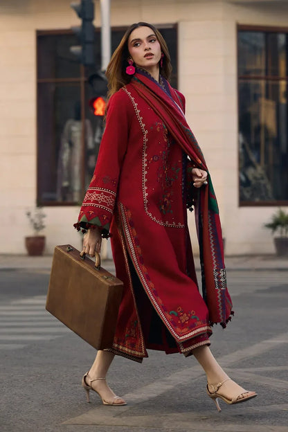 CHARIZMA-3PC LAWN EMBROIDERED SHIRT WITH CHIFFON PRINT DUPATTA AND EMB TROUSER-RP-4756 - Rang Pasand