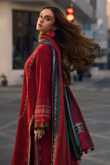 CHARIZMA-3PC LAWN EMBROIDERED SHIRT WITH CHIFFON PRINT DUPATTA AND EMB TROUSER-RP-4756 - Rang Pasand