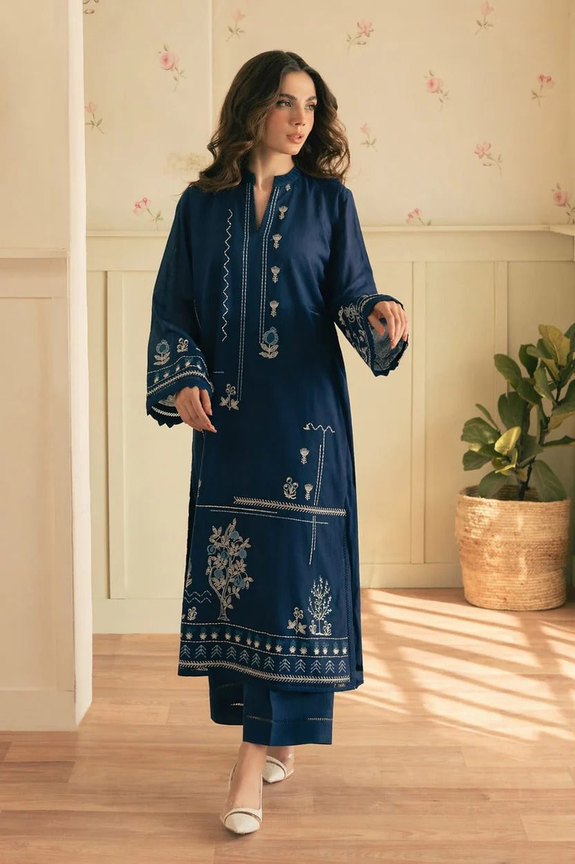 LAAM - 2PC SUMMER EMBROIDERED DRESS | VA 2602